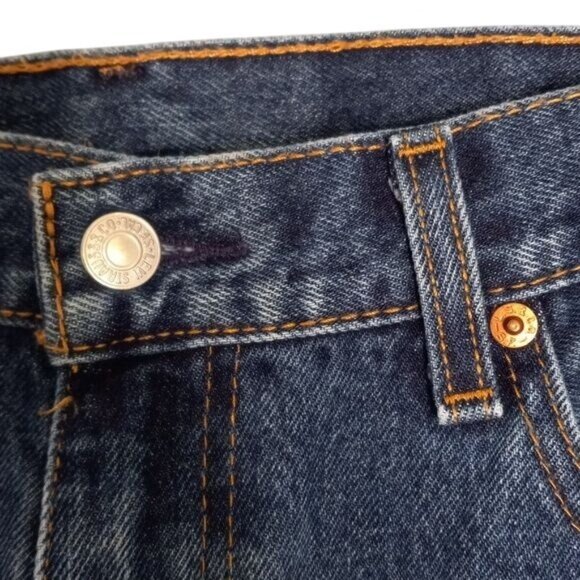 Levis 505 Size 38x29 Mens Regular Fit Straight Leg Jeans Blue Denim Classic 2018 - Picture 4 of 11